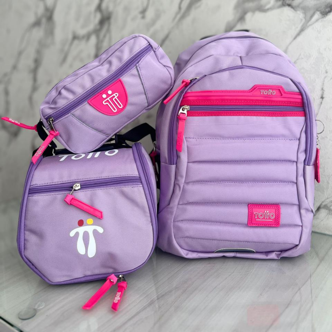 COMBO 3X1 EN LIQUIDACIÓN! MORRAL, CARTUCHERA Y LONCHERA