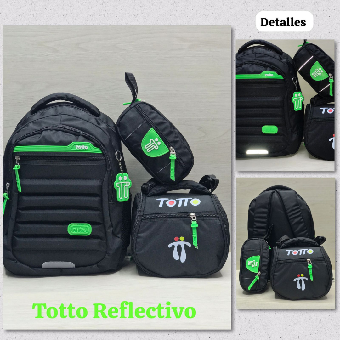 COMBO 3X1 EN LIQUIDACIÓN! MORRAL, CARTUCHERA Y LONCHERA