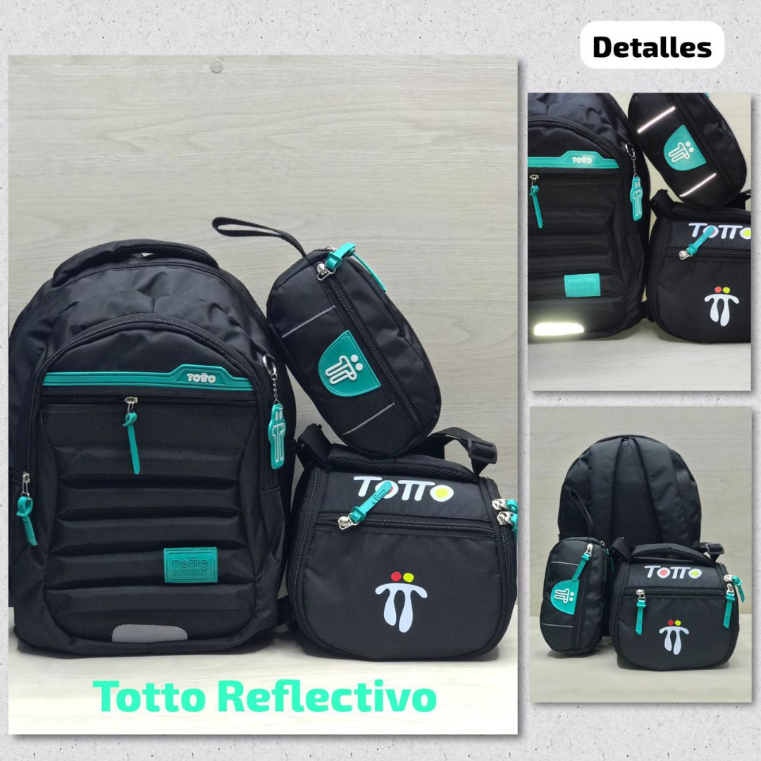 COMBO 3X1 EN LIQUIDACIÓN! MORRAL, CARTUCHERA Y LONCHERA