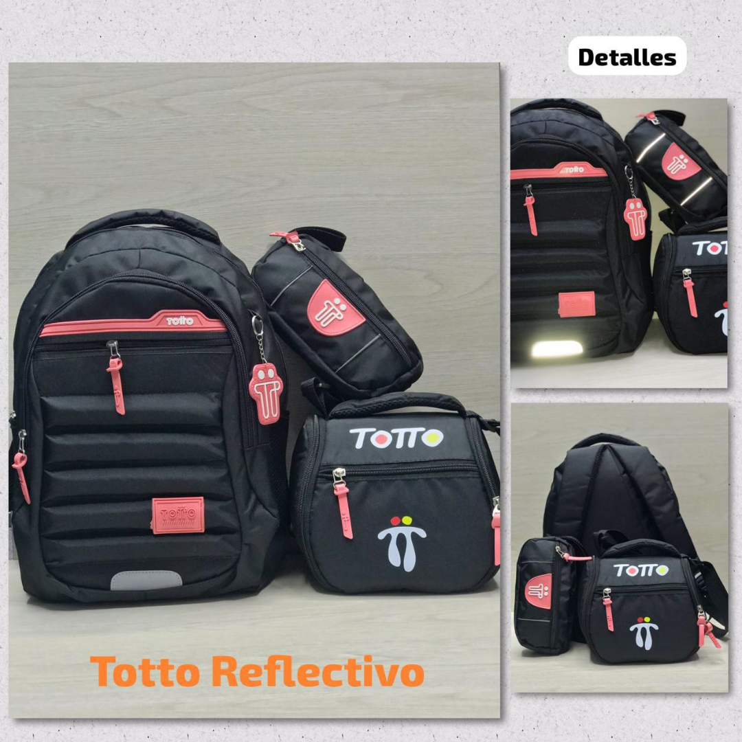 COMBO 3X1 EN LIQUIDACIÓN! MORRAL, CARTUCHERA Y LONCHERA