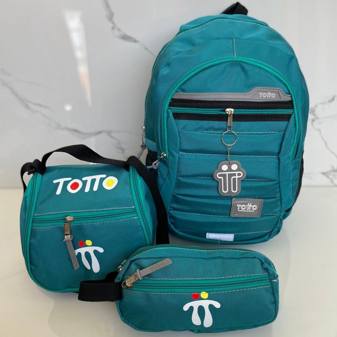 COMBO 3X1 EN LIQUIDACIÓN! MORRAL, CARTUCHERA Y LONCHERA