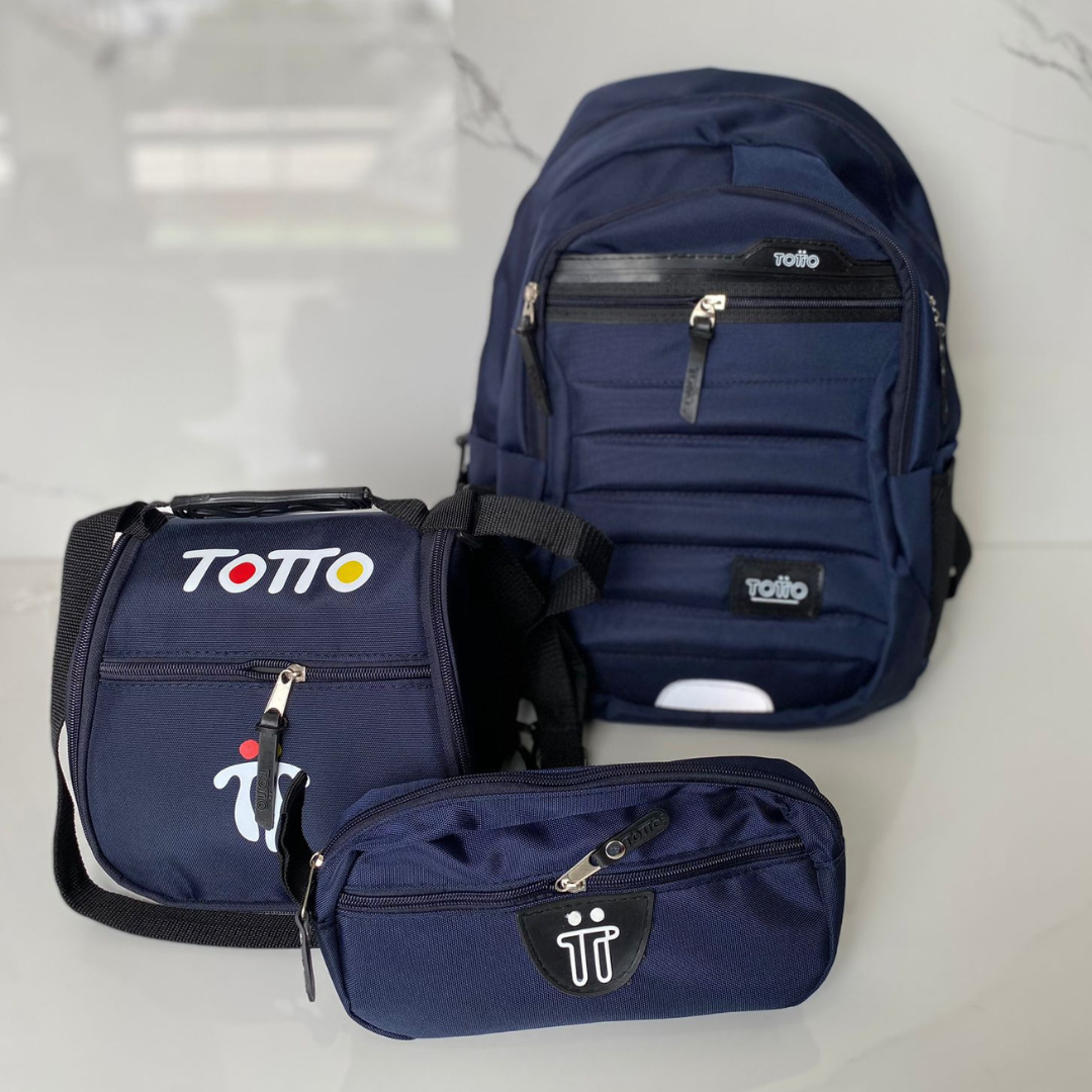COMBO 3X1 EN LIQUIDACIÓN! MORRAL, CARTUCHERA Y LONCHERA