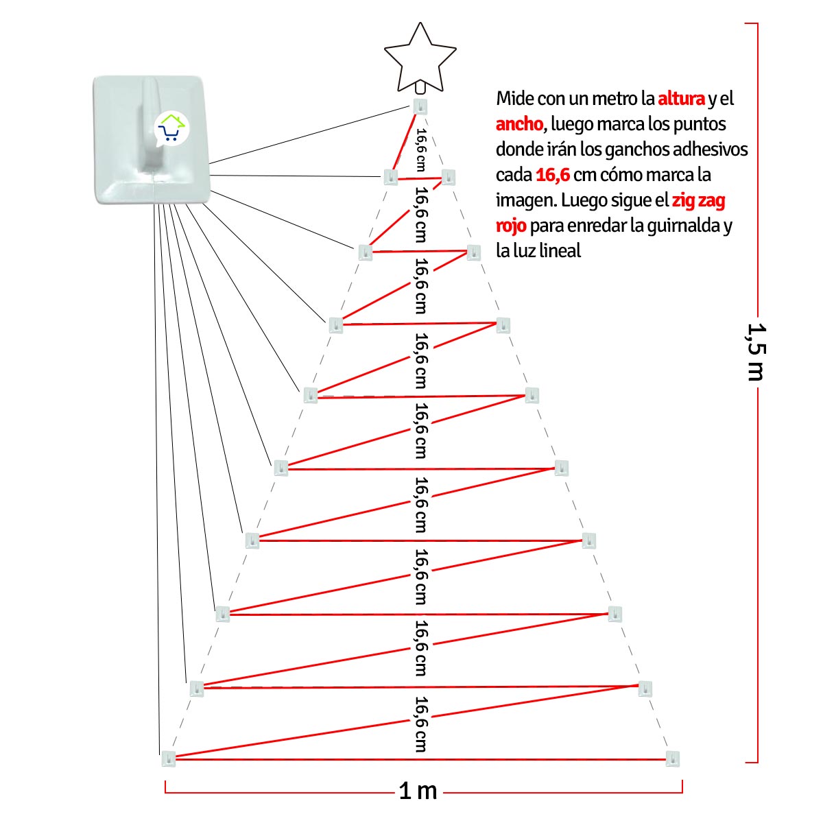 Nuevo Árbol de Navidad de Pared con decoración ¡La Magia en Espacios Pequeños!