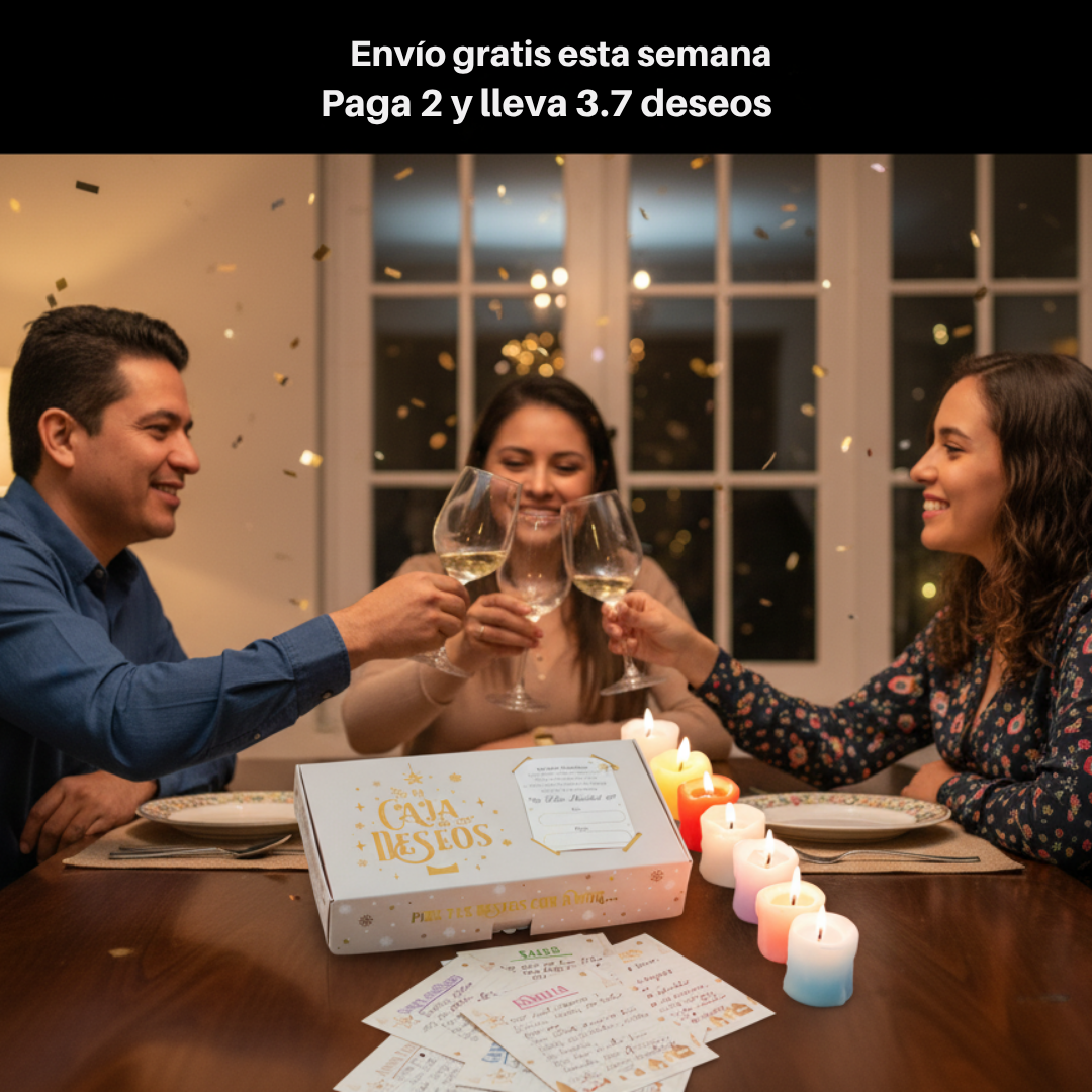 CAJA DE LOS DESEOS EN NAVIDAD (PAGA 2 LLEVA 3) PRECIO DE BLACK DAYS