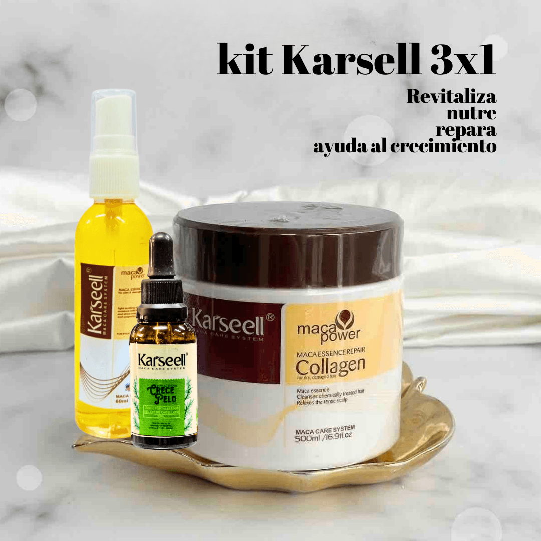 kit Bomba KarSell 3x1: La Solución para un Cabello Débil y con Crecimiento Lento - Go-Market.com.co