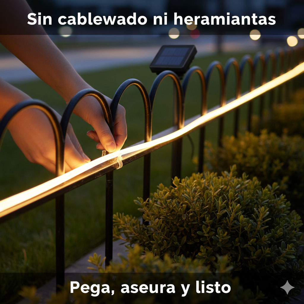 Manguera Solar Luces De Navidad 20m (PAGAS 2 LLEVAS 3 ESTA SEMANA) + ENVÍO GRATIS