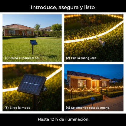 Manguera Solar  Luces De Navidad 20m (PAGAS 2 LLEVAS 3 ESTA SEMANA) + ENVÍO GRATIS