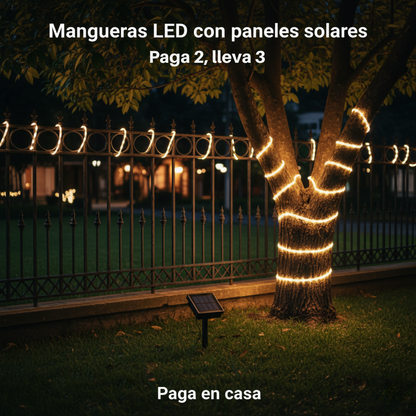 Manguera Solar  Luces De Navidad 20m (PAGAS 2 LLEVAS 3 ESTA SEMANA) + ENVÍO GRATIS