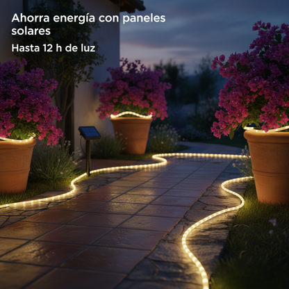 Manguera Solar  Luces De Navidad 20m (PAGAS 2 LLEVAS 3 ESTA SEMANA) + ENVÍO GRATIS