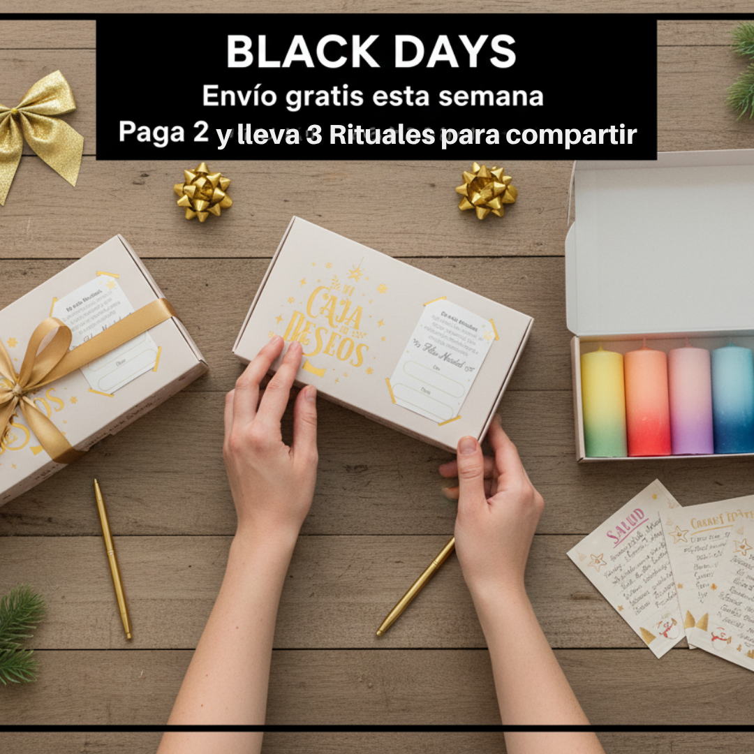 CAJA DE LOS DESEOS EN NAVIDAD (PAGA 2 LLEVA 3) PRECIO DE BLACK DAYS