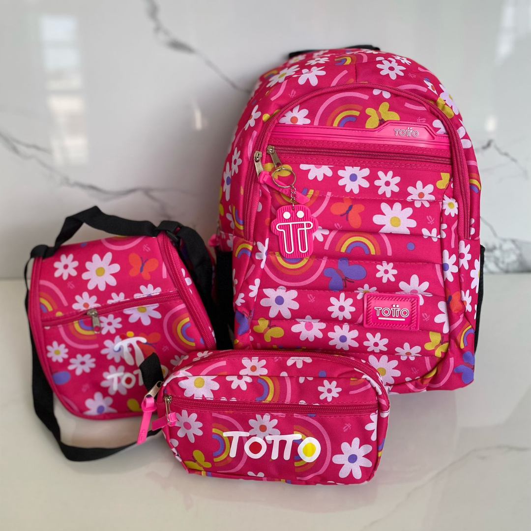 COMBO 3X1 EN LIQUIDACIÓN! MORRAL, CARTUCHERA Y LONCHERA