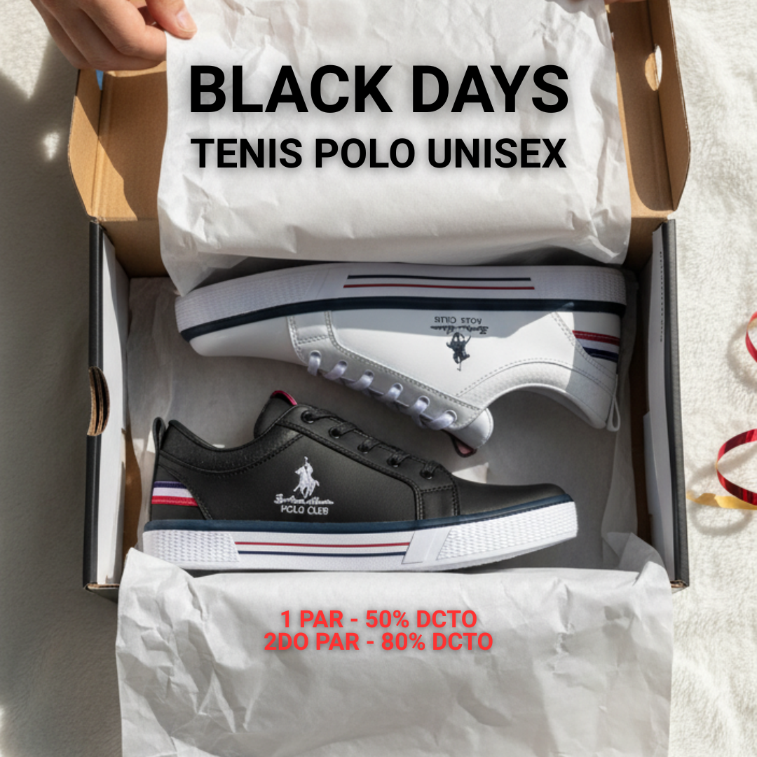 TENIS POLO PREMIUM HOMBRE EN BLACK DAYS