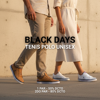 TENIS POLO PREMIUM HOMBRE EN BLACK DAYS