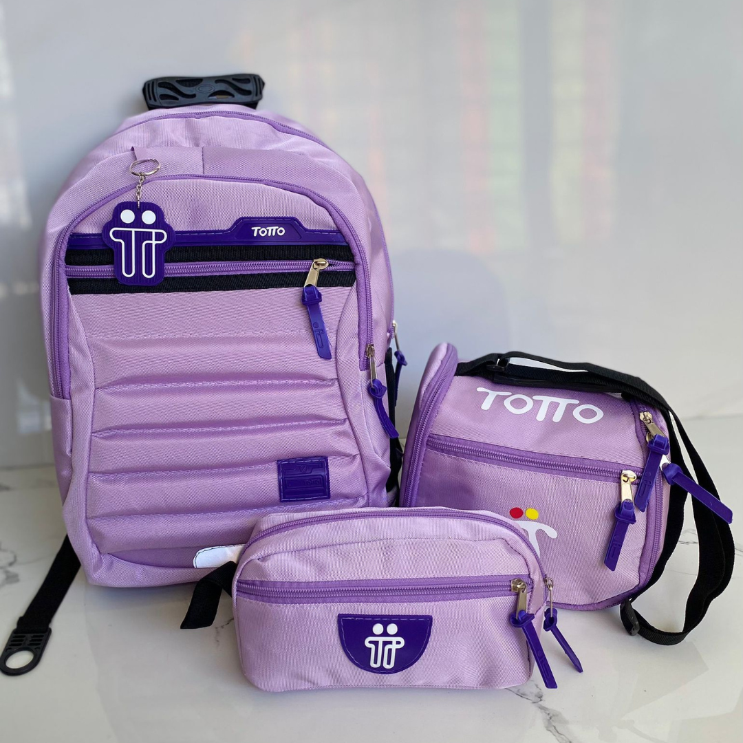 COMBO 3X1 EN LIQUIDACIÓN! MORRAL, CARTUCHERA Y LONCHERA