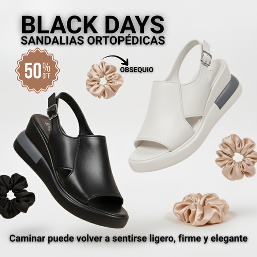 SANDALIAS ORTOPÉDICAS ERGOFLEX - BLACK DAYS (CON OBSEQUIO)