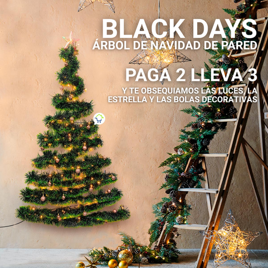 Nuevo Árbol de Navidad de Pared - BLACK DAYS (GRATIS DECORACIÓN)