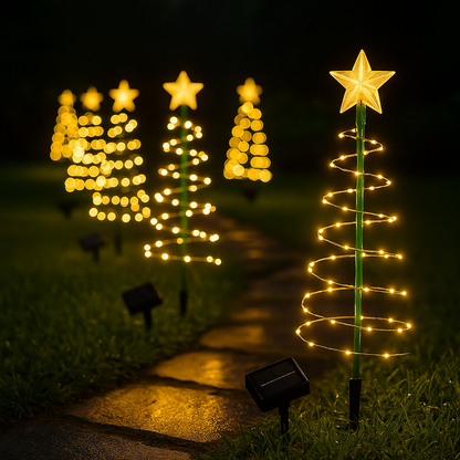 Árbol de Navidad exteriores (con panel solar) - Go-Market.com.co