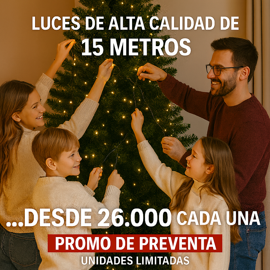 15 Metros de Magia con 200 Luces LED – Oferta Irresistible